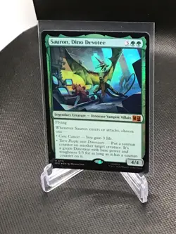 Sauron, Dino Devotee #731 Commander: Marvel Super Heroes Foil NP M MTG - Image 1
