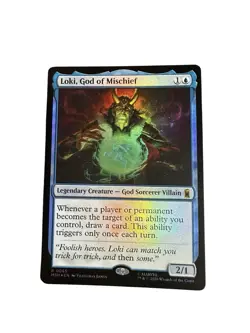 Loki, God of Mischief Foil Marvel Super Heroes Mtg Nm 0065 - Image 1