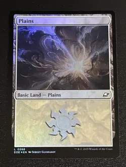 MTG Edge of Eternities Plains Foil 0268 NM - Image 1