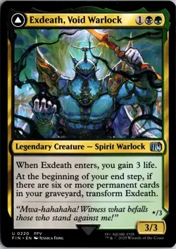 Exdeath, Void Warlock 220 Uncommon FINAL FANTASY Magic: The Gathering Near Mint - Image 1