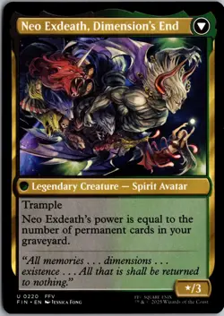 Exdeath, Void Warlock 220 Uncommon FINAL FANTASY Magic: The Gathering Near Mint - Image 2