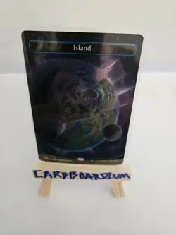 Magic the Gathering - Island (492) (Borderless) (Galaxy Foil) Unfinity Foil - Image 1