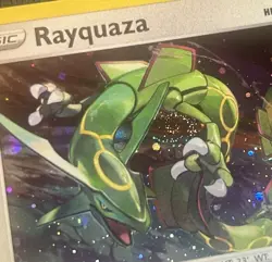 Rayquaza SWSH029 Cosmos Holo Bleed Error Rare Pokemon TCG Promo - Swirl - Image 5