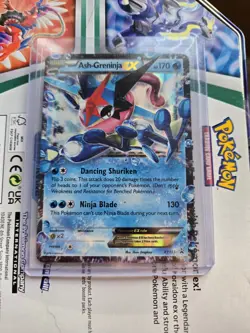 Pokemon Ash-Greninja EX XY Promo Holo XY133 170 HP 130 Ninja Blade TCG - Image 1