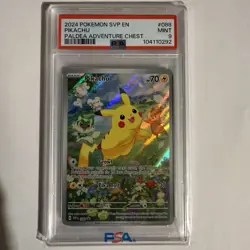 Pokemon Pikachu 088 SV: Scarlet & Violet Promo Holo PSA 9 Basic 70 HP - Image 1