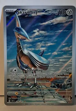 Pokemon Skarmory 209/191 Surging Sparks Illustration Rare Holo - Image 1