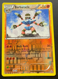 Pokemon TCG Barbaracle Flashfire 49/106 Reverse Holo Rare LP - Image 1