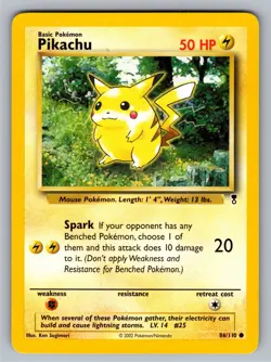 Pokemon TCG Pikachu 86/110 Legendary Collection Regular NM - Image 1