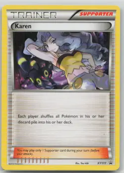 Karen – Pokemon TCG XY Promo XY177 Supporter Promo MP - Image 1