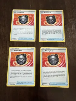 4x Pokemon TCG Hisuian Heavy Ball 146/189 Swsh10: Astral Radiance Playset - Image 1