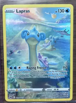 Pokemon TCG Crown Zenith: Galarian Gallery Lapras GG05/GG70 Holo Ultra Rare - Image 1