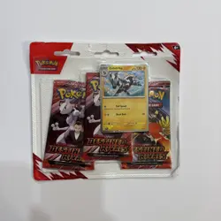 Pokemon TCG: Scarlet & Violet—Destined Rivals 3-Pack Blister featuring a Zebstri - Image 1