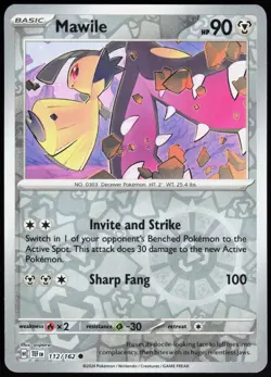 Temporal Forces Mawile 112/162 Common Pokemon Reverse Holo NM/M - Image 1