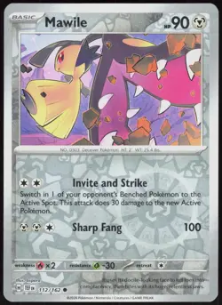 Temporal Forces Mawile 112/162 Common Pokemon Reverse Holo NM/M - Image 1