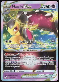 Silver Tempest Mawile VSTAR 071/195 Holo VSTAR Rare Pokemon NM/M - Image 1