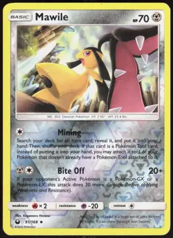 Celestial Storm Mawile 91/168 Uncommon Pokemon Reverse Holo NM/M - Image 1