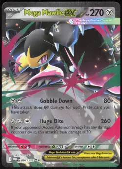 Mega Evolution Mega Mawile ex 094/132 Double Rare Pokemon NM/M - Image 1