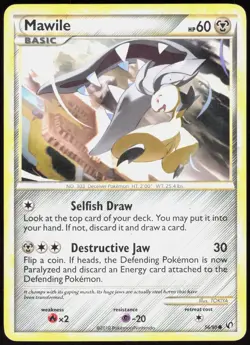 HGSS Undaunted Mawile 56/90 Common Pokemon MP - Image 1