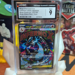 Mega Charizard X ex Pokemon TCG Mega Dream ex 223/193 Holo CGC 9 Japanese - Image 1