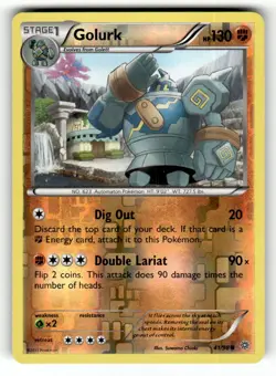 Golurk 41/98 Common Ancient Origins Reverse Holo Pokemon Lightly Played - Image 1