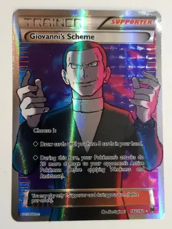 GIOVANNI'S SCHEME - #162/162 - Pokemon TCG XY Breakthrough FULL ART UltraRareLP - Image 1