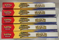 Lot Of 5 Pokemon TCG Ascended Heroes First Partners Deluxe Pin Collection - Image 1