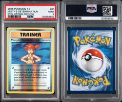 2016 Pokemon XY Evolutions Misty's Determination Reverse Foil Holo #80 PSA 9 - Image 1