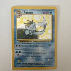 2000 Pokemon GERMAN Unlimited Jungle Aquana Vaporeon Holo 12/64 EX-MT - Image 1