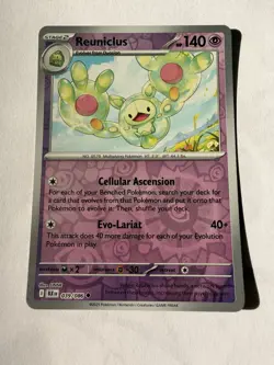 Reverse Holo Reuniclus 039/086 Uncommon SV: Black Bolt Pokemon - Image 1