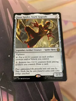 MTG - IRON SPIDER, STARK UPGRADE - RARE - NM - SPM - Image 1