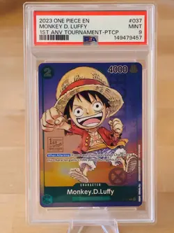 Monkey.D.Luffy (037) (1st Anniversary Tournament) P-037 PSA 9 - Image 1