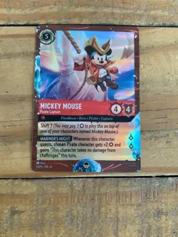 LORCANA DISNEY CRUISE PROMO MICKEY MOUSE PIRATE CAPTAIN - Image 1