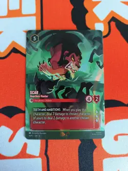 Scar Heartless Hunter 14/P2 Enchanted Foil Promo Disney Lorcana Top 8 - Image 1