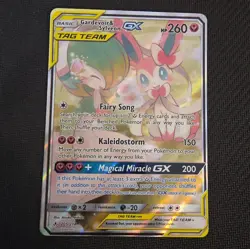 Gardevoir & Sylveon GX Alternate Art 205/214 Tag Team Unbroken Bonds NM - Image 1