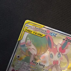 Gardevoir & Sylveon GX Alternate Art 205/214 Tag Team Unbroken Bonds NM - Image 4