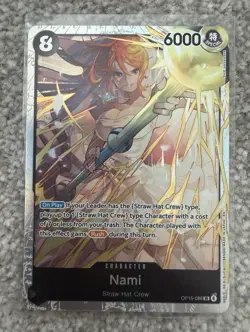 Bandai One Piece Card Game Nami OP15-086 SR Special Foil EN - Image 1