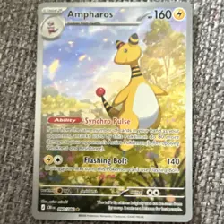 Pokemon TCG chaos rising Ampharos 090/159 Holo Rare 160 HP English 2023 - Image 1