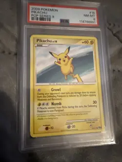 Pokemon TCG 2009 Pop Series 9 Pikachu 15/17 PSA 8 NM-MT - Image 1