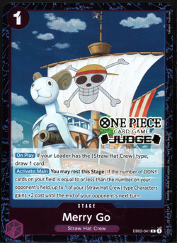 Merry Go (Judge Pack Vol. 7) EB02-041 One Piece Promotion Cards Foil Judge Stamp - Image 1