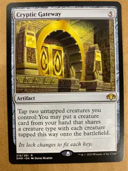 MTG 1x Cryptic Gateway # 218 Dominaria Remastered Magic the Gathering Card x1 NM - Image 1