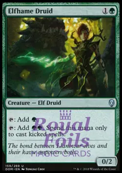 Elfhame Druid 2x FOIL DOM MTG Dominaria Uncommon MINT green - Image 1