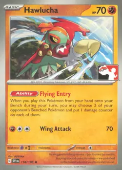 HAWLUCHA 118/198 RARE PRIZE PACK SERIES CARDS POKEMON NEAR MINT - Image 1