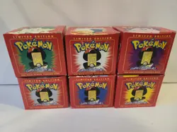 Pokemon 23k Burger King Gold Plated Trading Card Set Red Box Lot Of 6 - Sealed - Image 1