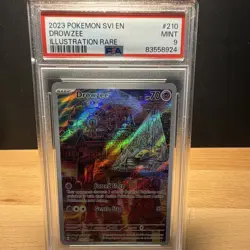 Pokemon TCG Scarlet/Violet Drowzee Base Set Holo Rare Card 210/198 PSA 9 - Image 1