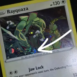 MOUTH SWIRL BLEED 🌀💫 Rayquaza SWSH029 Sword Promo Holo Nintendo Pokemon Card - Image 1
