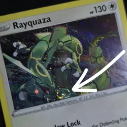 MOUTH SWIRL BLEED 🌀💫 Rayquaza SWSH029 Sword Promo Holo Nintendo Pokemon Card - Image 2