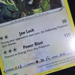 MOUTH SWIRL BLEED 🌀💫 Rayquaza SWSH029 Sword Promo Holo Nintendo Pokemon Card - Image 3