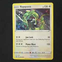 MOUTH SWIRL BLEED 🌀💫 Rayquaza SWSH029 Sword Promo Holo Nintendo Pokemon Card - Image 4