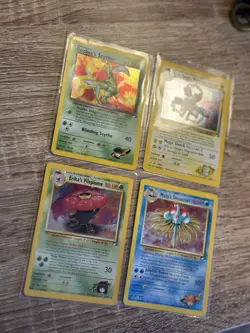 Pokemon Gym Heroes X4 Cards Holos - Scyther Magneton Vileplume Tentacruel - Image 4