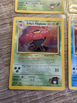 Pokemon Gym Heroes X4 Cards Holos - Scyther Magneton Vileplume Tentacruel - Image 5